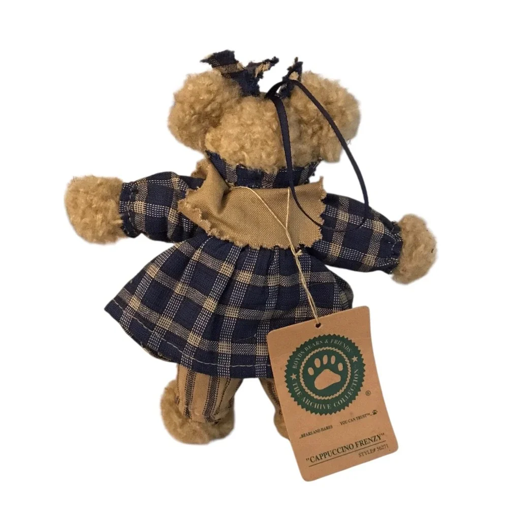 Vintage Boyds Bears Cappuccino Frenzy Ornament‎ NWT